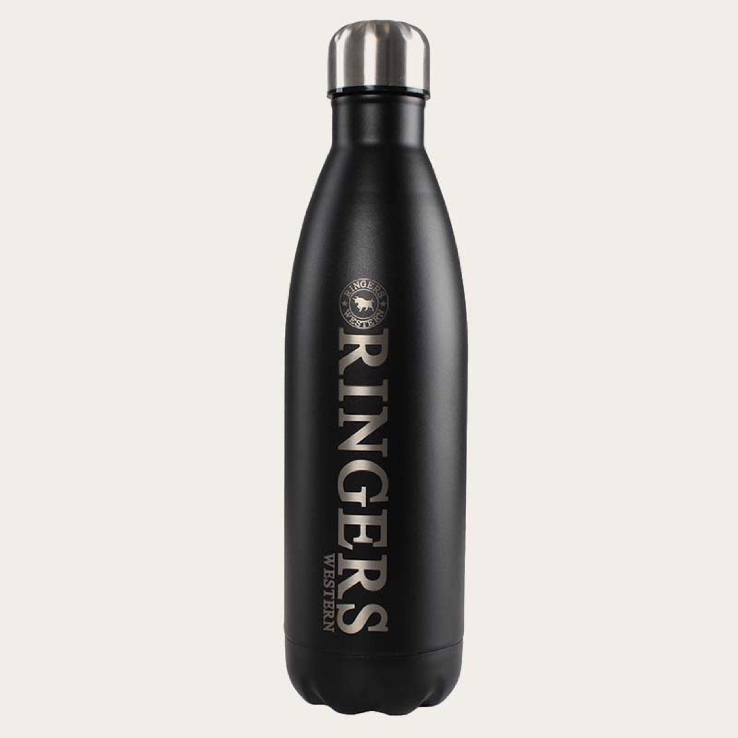 Ringers Quencher Insulated Drink Bottle Black Goulburn Western Wear