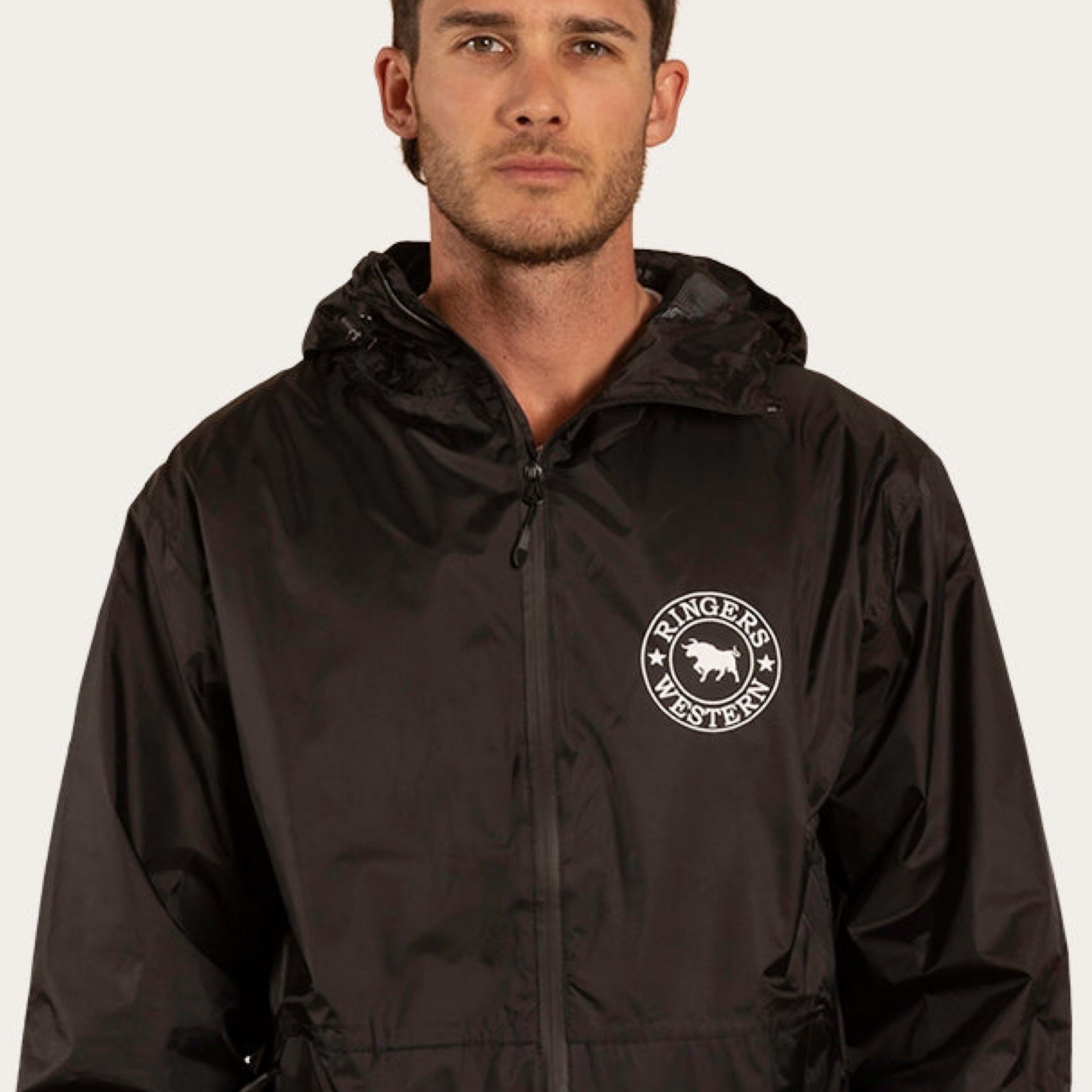 Ringers Mens Spray Jacket Black Goulburn Western Wear