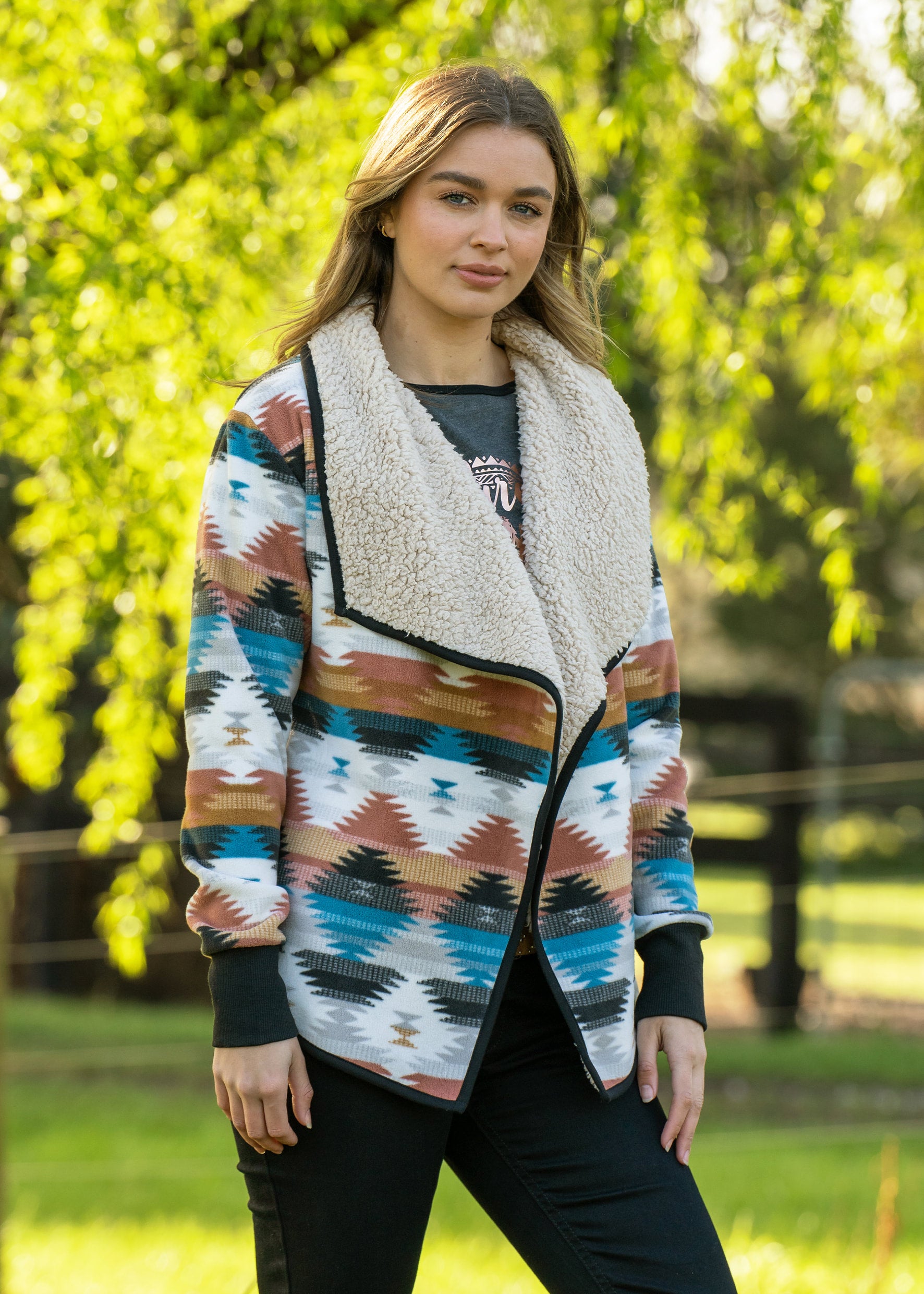 Pure Western Roseanne Jacket - Multi | Goulburn Western Wear